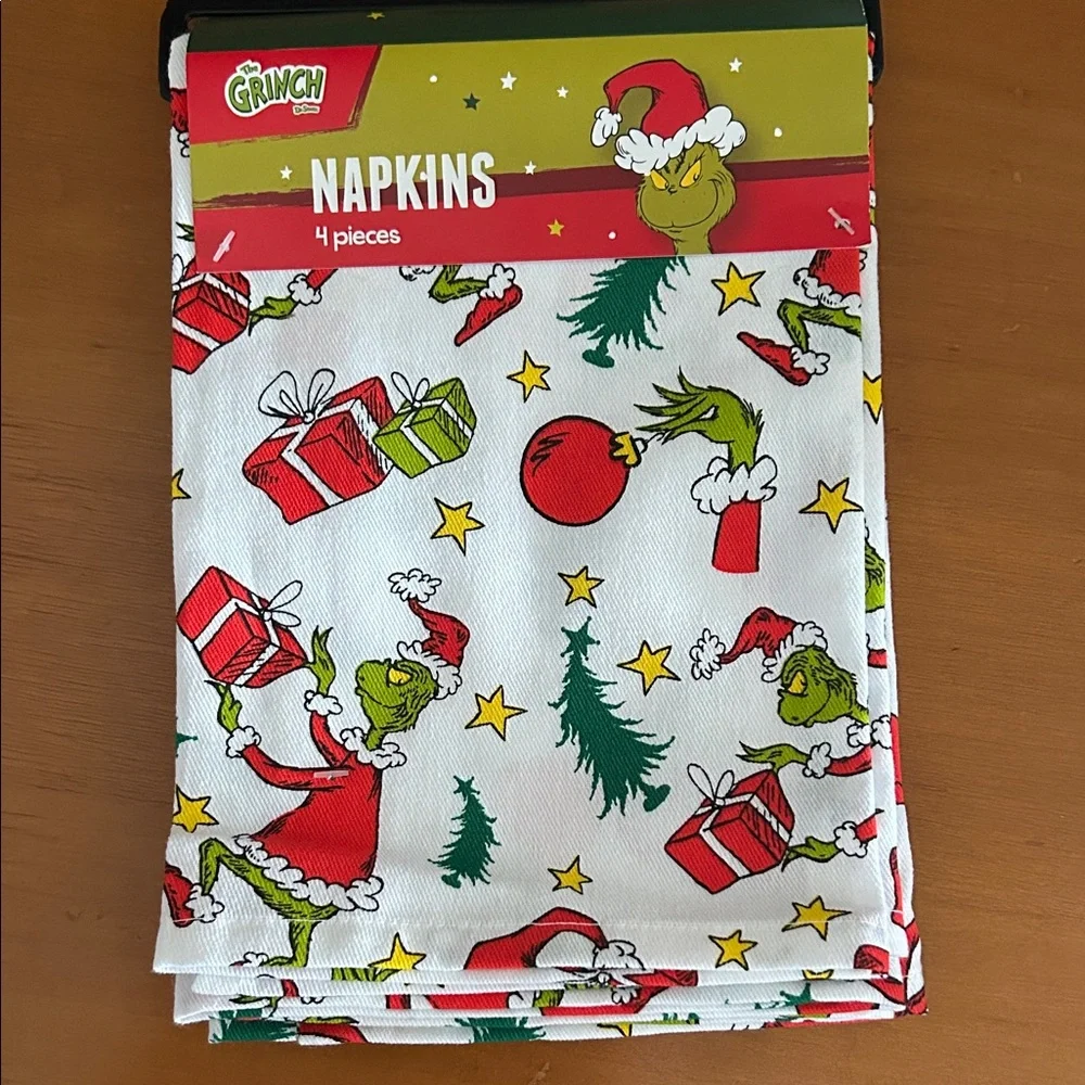 Grinch Christmas Napkins Set